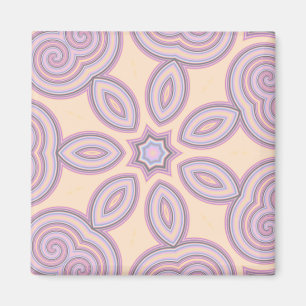 Dreamy Swirls – Pastel Psychedelic Pattern Magnet