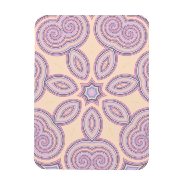 Dreamy Swirls – Pastel Psychedelic Pattern Magnet (Vertical)
