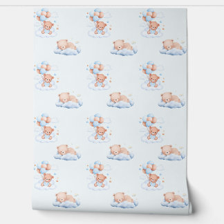 Dreamy Teddy Bear Nursery Wallpaper