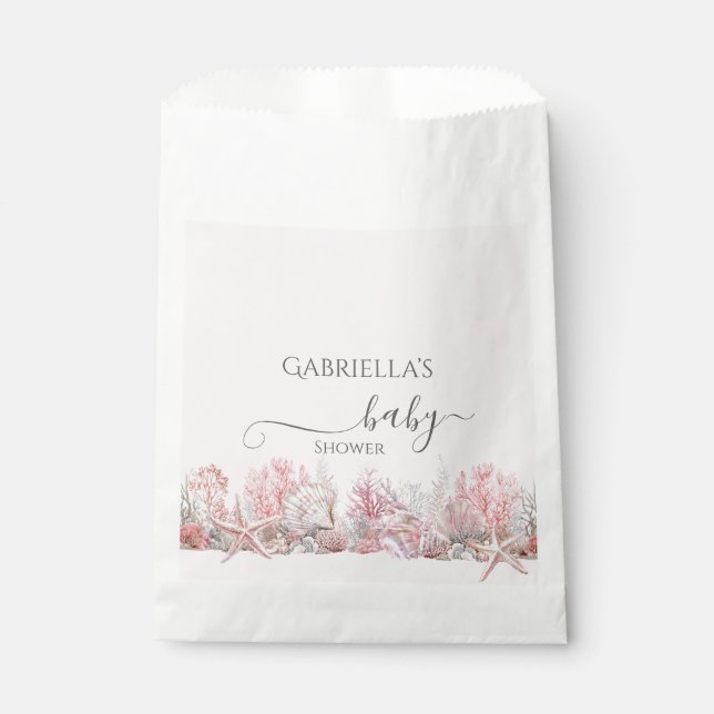 Dreamy Under the Sea Baby Shower Favour Bag (Front)
