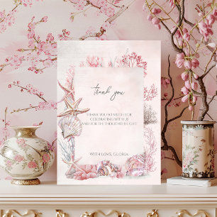 Dreamy Under the Sea Baby Shower Thank You Card