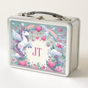 Dreamy Unicorns and Rainbows lunch box