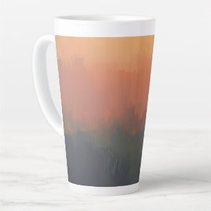 Dreamy Urban Mist – Abstract Cityscape Mug