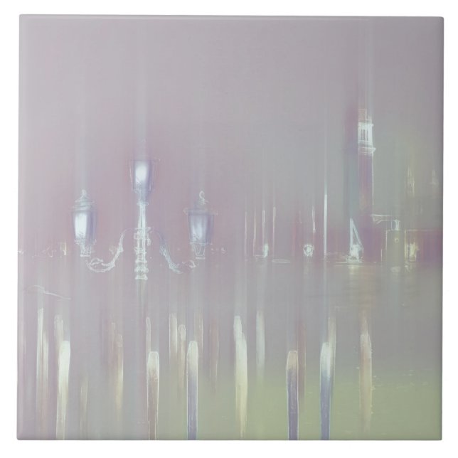 Dreamy Venice Italy Ceramic Tile (Front)