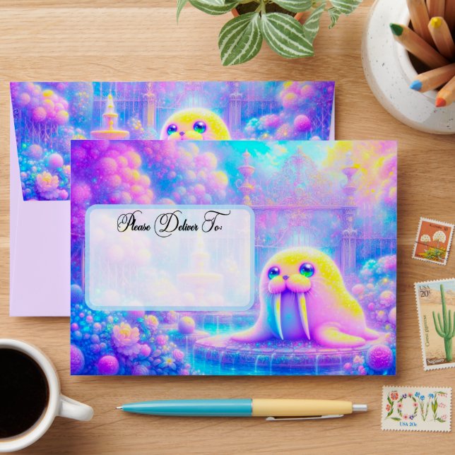 Dreamy Walrus Envelopes (Desk)