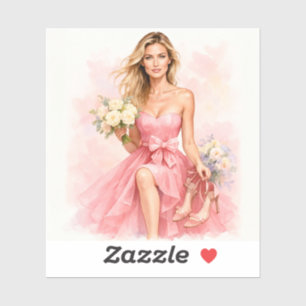 Dreamy Watercolor Bride