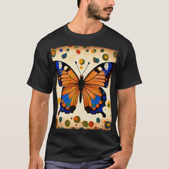 Dreamy Watercolor Butterfly T-Shirt Design (Front)