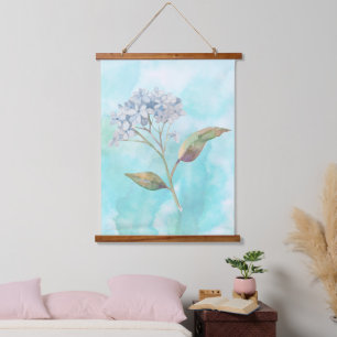 Dreamy Watercolor Hydrangea   Hanging Tapestry