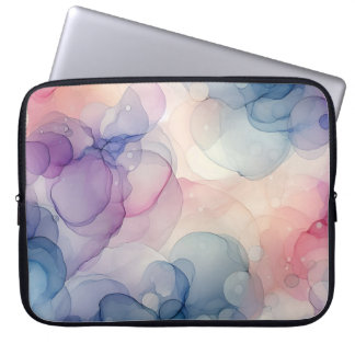 Dreamy Watercolor Ink Art Laptop Sleeve