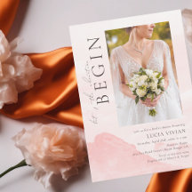 Dreamy Watercolor Mountain Photo Bridal Shower