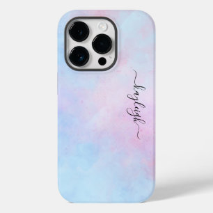 Dreamy Watercolor Pink Blue Turquoise Case-Mate iPhone 14 Pro Case