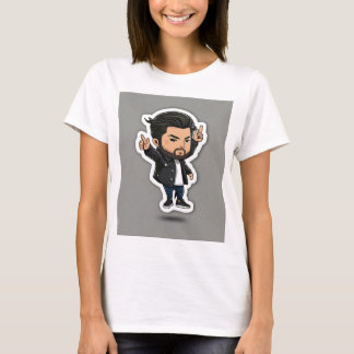 Dreamy Watercolour T-shirt with Whimsical Ban Bloc