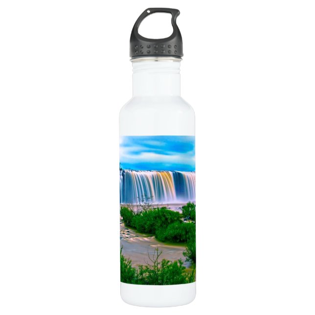 Dreamy Waterfall Landscape 710 Ml Water Bottle (Front)