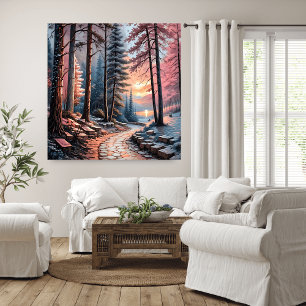Dreamy Winter Landscape Wall Art Poster
