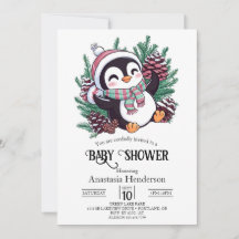 Dreamy Winter Penguin Baby Shower