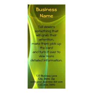 Dreamy Yellow and Green Sweep Rack Card