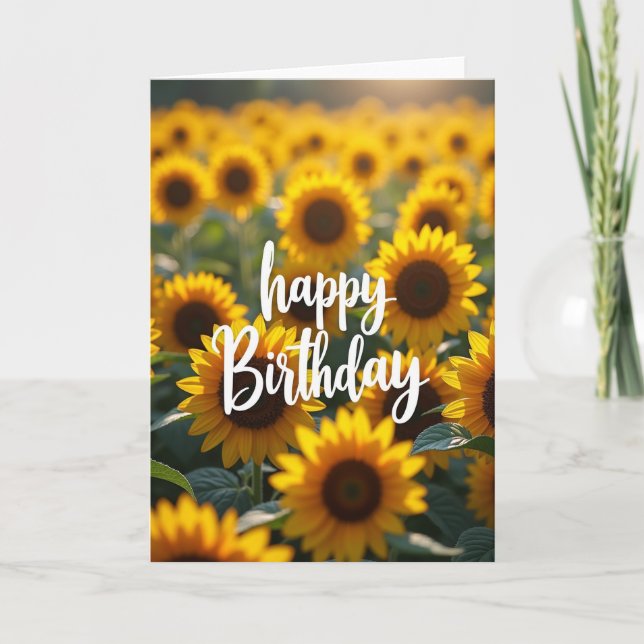 Dreamy Yellow Flower Card (Front)