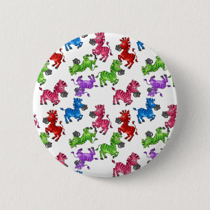 Dreamy Zebra World 6 Cm Round Badge