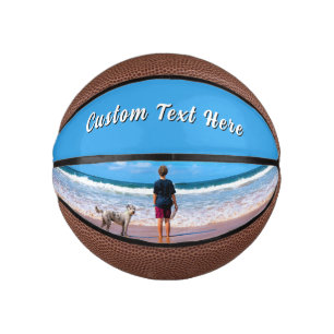 Dreate Your Own Pet Photo Basketball Custom Text