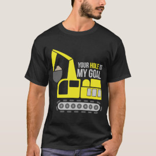 Dredger Heavy Equipment Excavator Operator Dirty W T-Shirt