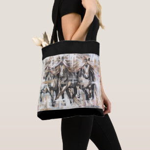 Drei Tölter Braun Tote Bag
