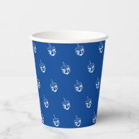 Dreidel blue and white pattern Hanukkah party