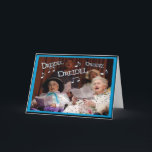 Dreidel Dreidel Dreidel Holiday Card<br><div class="desc">The first night of Chanukah is December 11th. This fun and customisable design is available on tee's,  bags,  cards and more. Great gifts for those eight crazy nights.</div>