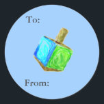 Dreidel Gift Tags<br><div class="desc">These cute tags are the perfect way to identify the giver and receiver of any present!</div>