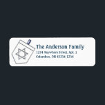 Dreidel Hanukkah Address Labels d9<br><div class="desc">a pretty Hanukkah holiday (or every day) design ... All necessary licenses have been purchased and are on file. Images on this site are NOT public domain. You may not copy, duplicate, alter or scan these designs, images, illustrations, photography, art and writing.</div>