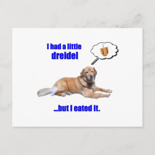 DreidelDog Postcard
