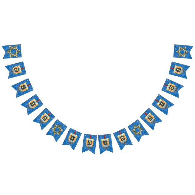 Dreidels for Hanukkah Bunting (All)