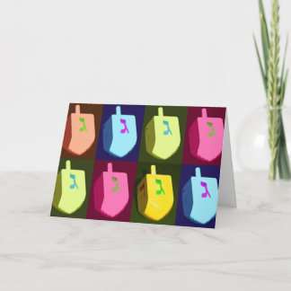 Dreidels Hanukkah Card