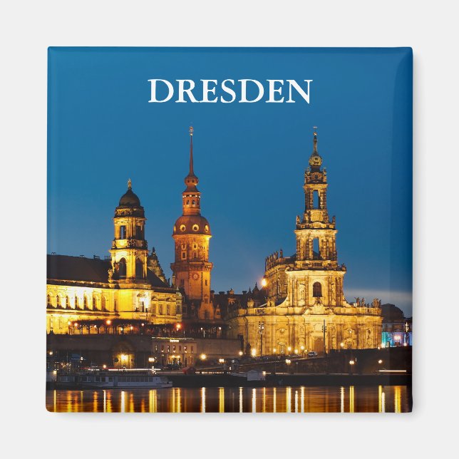 Dresden at Night Magnet (Front)