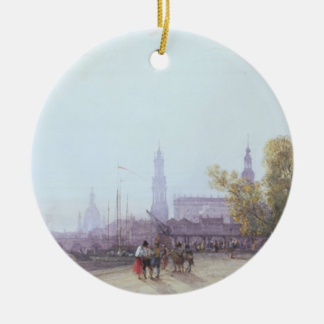 Dresden Ceramic Tree Decoration (Front)