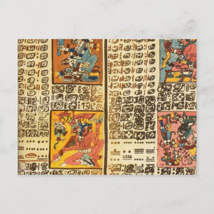 Dresden codex postcard