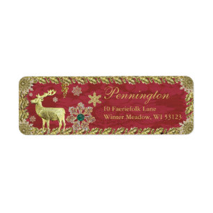 Dresden Deer Return Address Labels