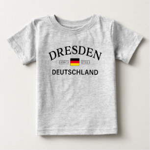 Dresden Deutschland Coordinates German Baby T-Shirt