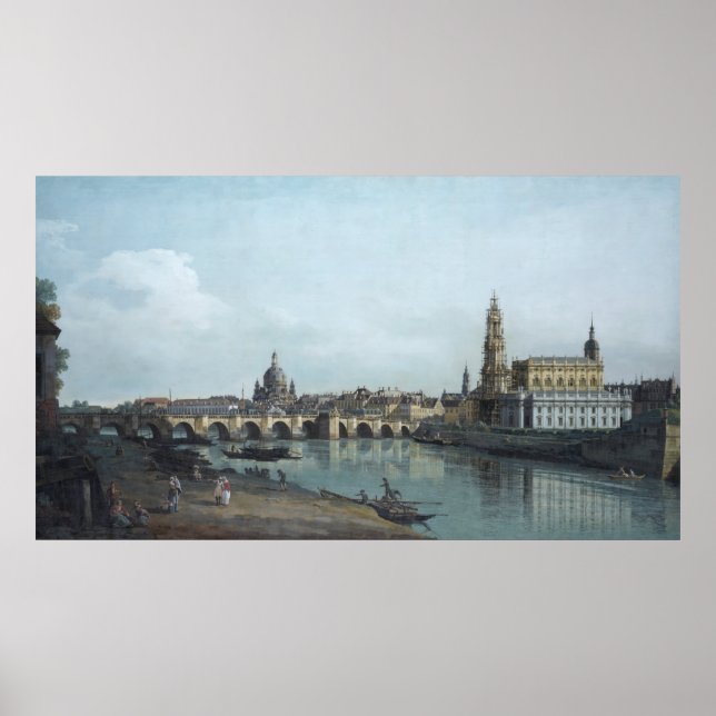 Dresden Elbufer Vedute – Canaletto – Bellotto Poster (Front)