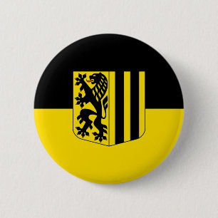 Dresden emblem Germany flag symbol coat arms 6 Cm Round Badge
