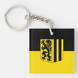 Dresden emblem Germany flag symbol coat arms Key Ring