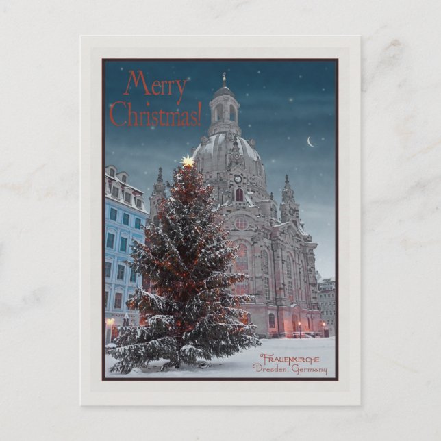 Dresden - Frauenkirche Tannenbaum  - MC WB Postcard (Front)