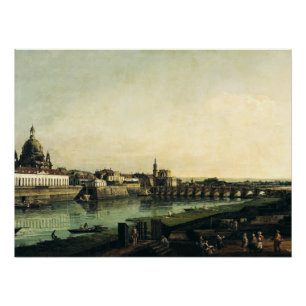 Dresden From the Right Bank of the Elbe Poster
