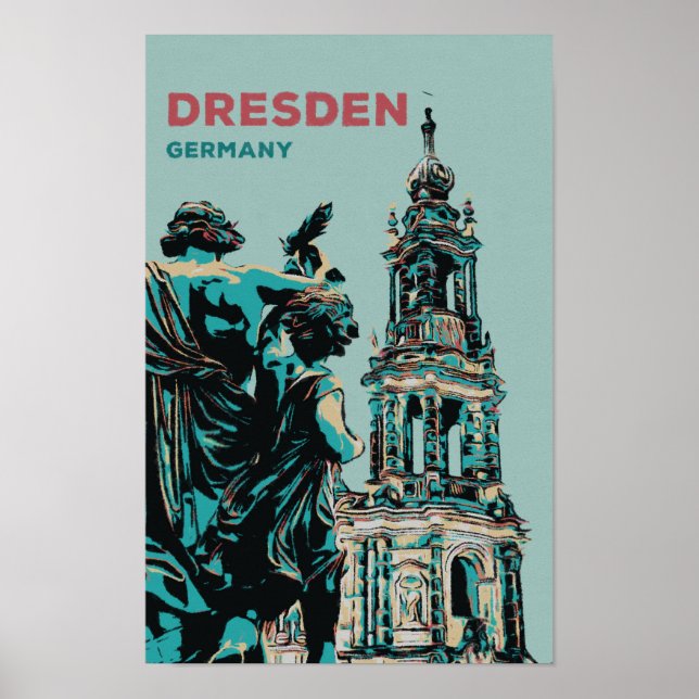 Dresden German Historic City Poster (Front)