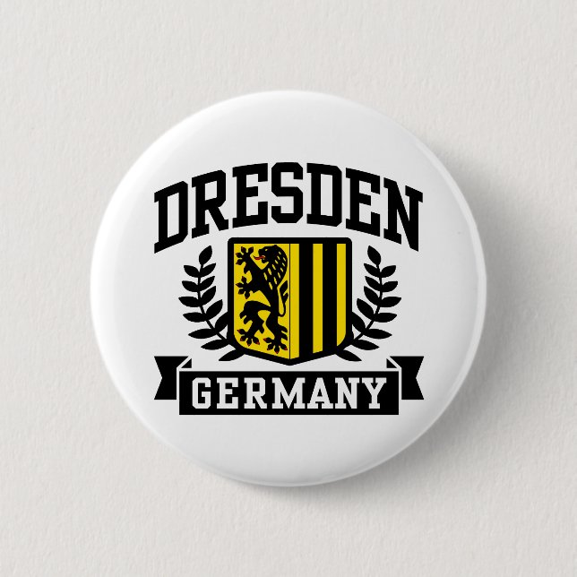 Dresden Germany 6 Cm Round Badge (Front)