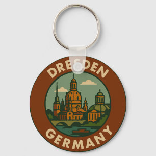 Dresden Germany City Art Key Ring