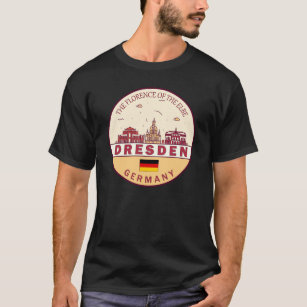 Dresden Germany City Skyline Emblem T-Shirt