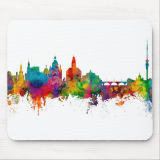 Dresden Germany Skyline Mouse Pad