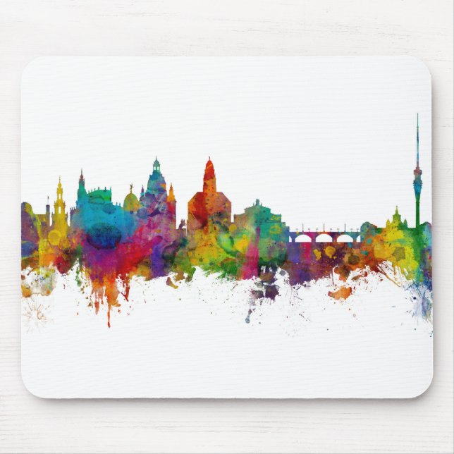 Dresden Germany Skyline Mouse Pad (Front)