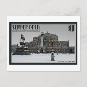 Dresden - Semperoper Winter Postcard