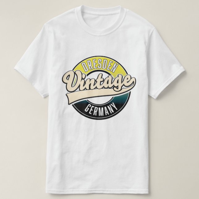 Dresden vintage style logo T-Shirt (Design Front)